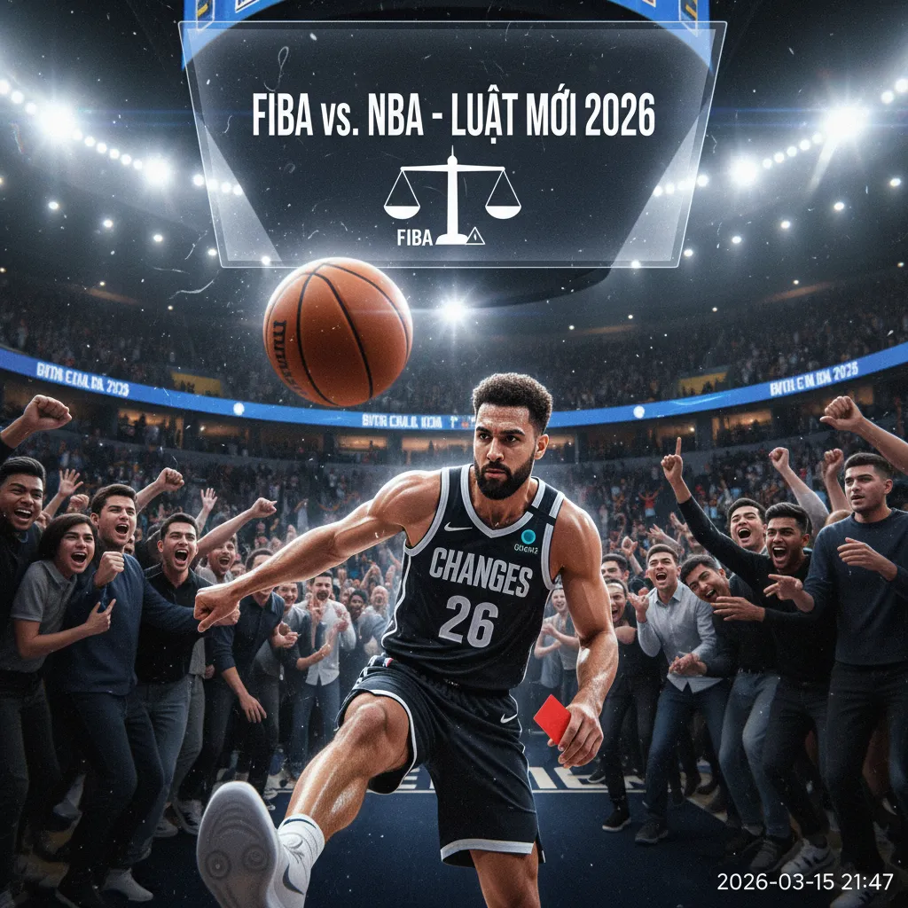 Sự khác biệt giữa luật bóng rổ NBA và FIBA