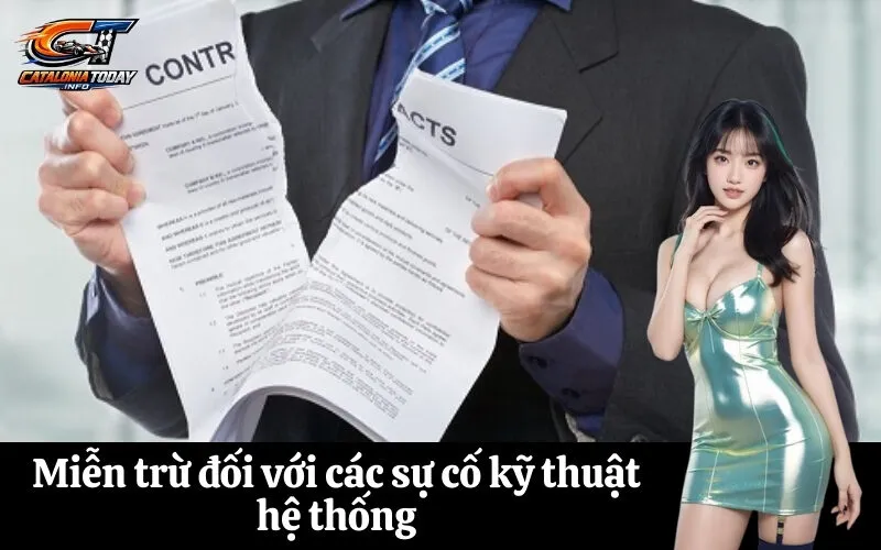 Miễn trừ đối với các sự cố kỹ thuật hệ thống